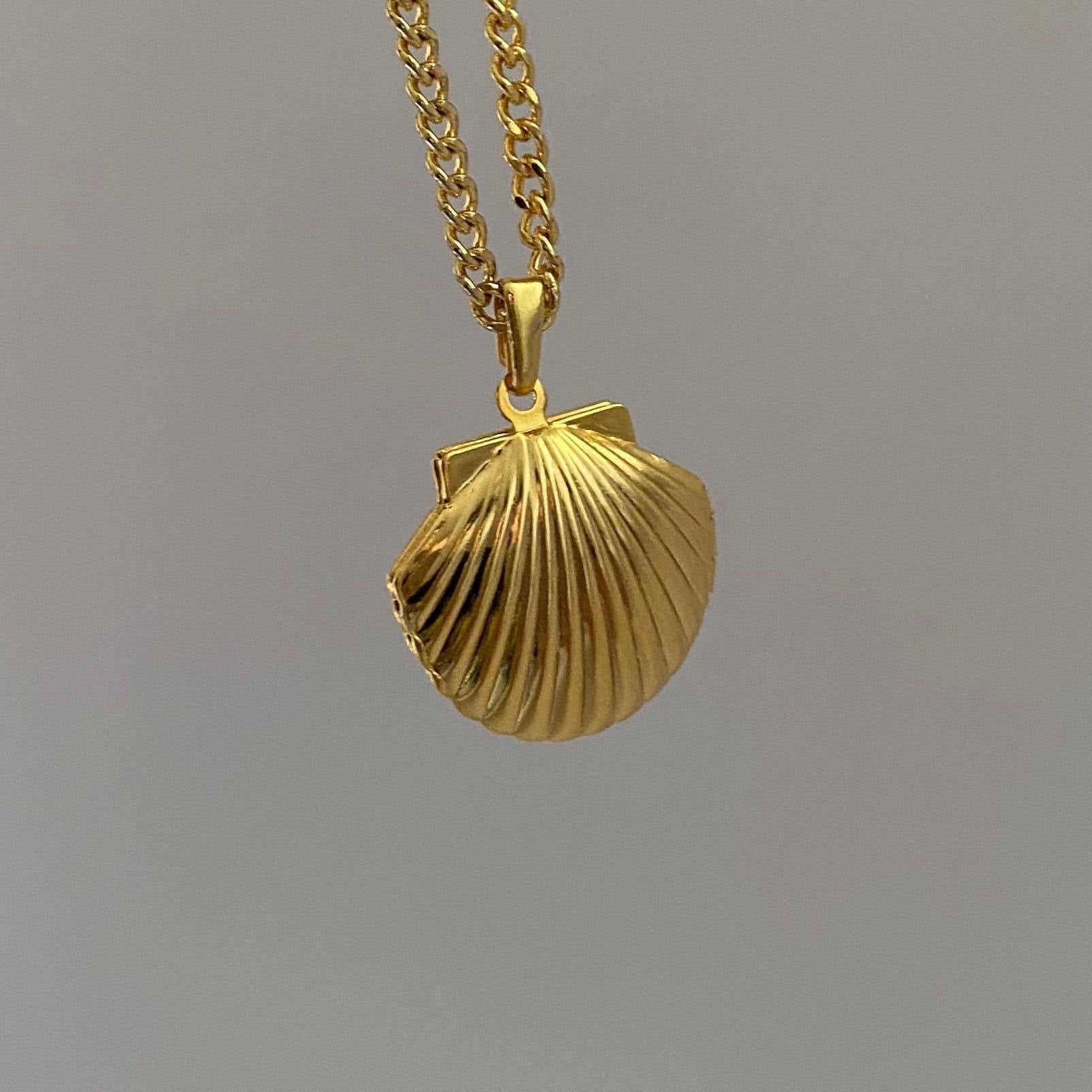 Wholesale Butterfly Seashell Photo Album Openable Copper Necklaces